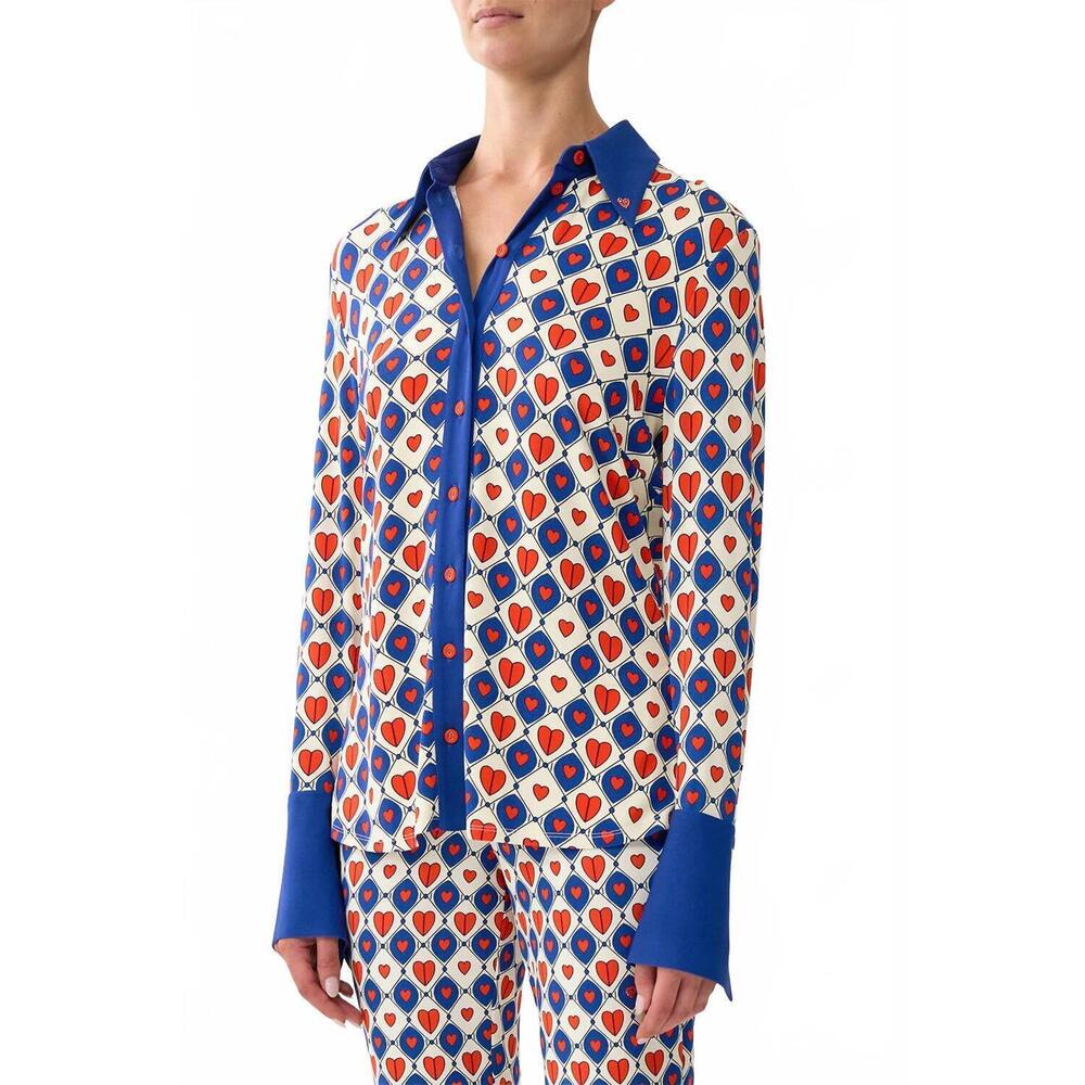 NEW CAMILLA fitted jersey shirt in rinse and roar